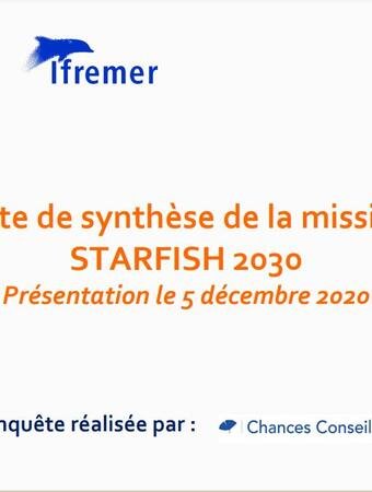 Synthèse de l'enquête pour la Mission Starfish 2030