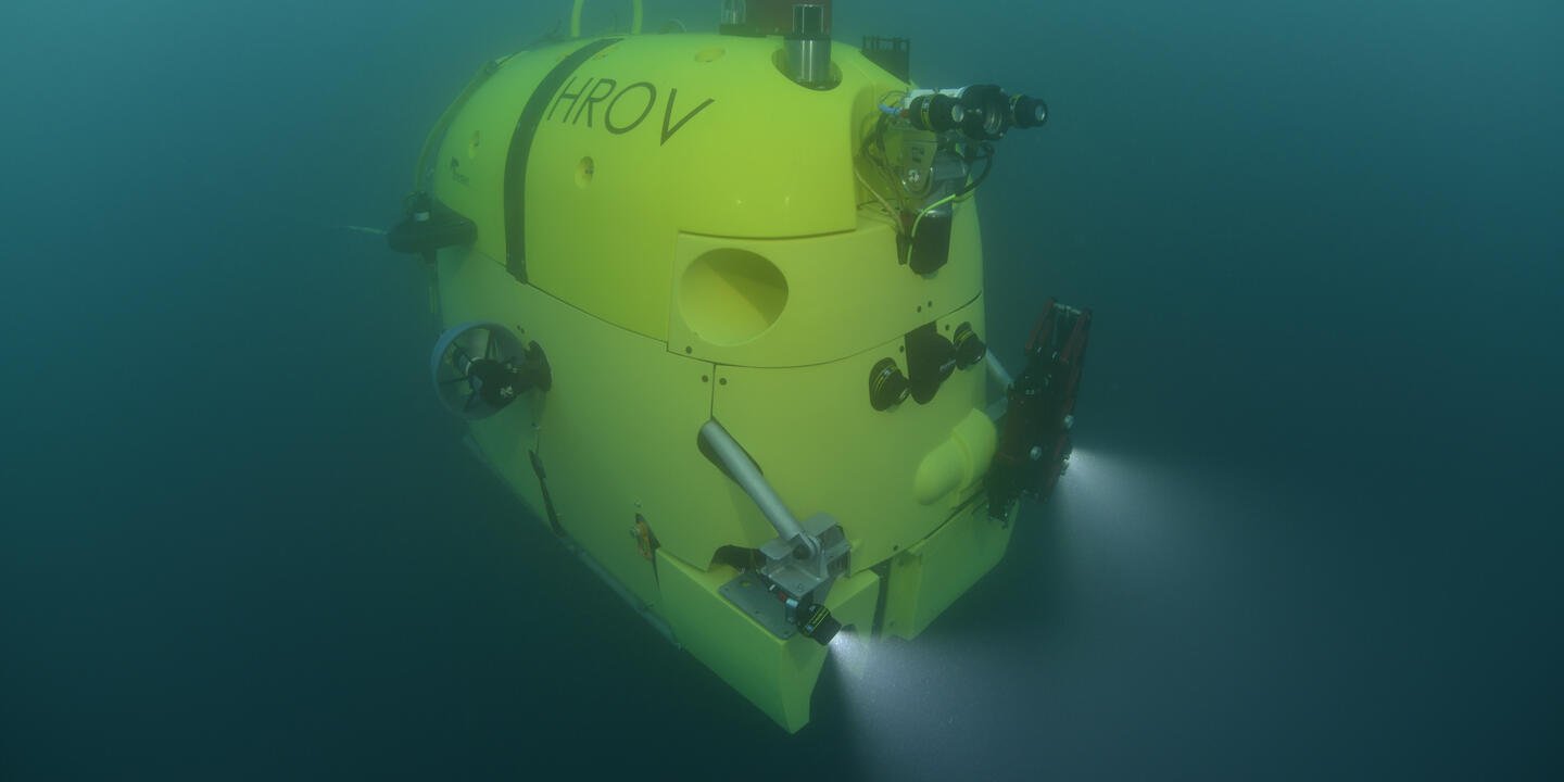 Vue sous-marine du HROV Ariane.