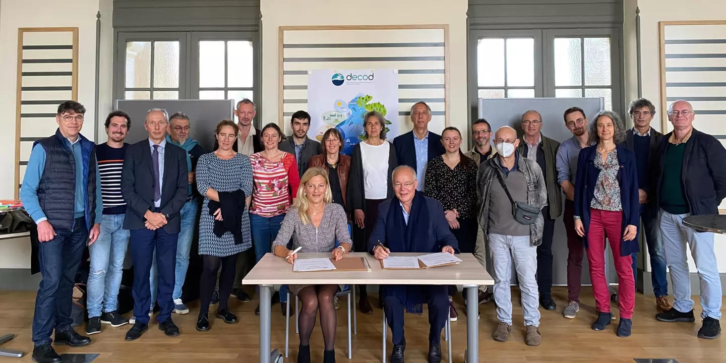 Anne-Lucie Wack et François Houllier ont signé l'accord-cadre sur le campus de l’Institut Agro, à Rennes