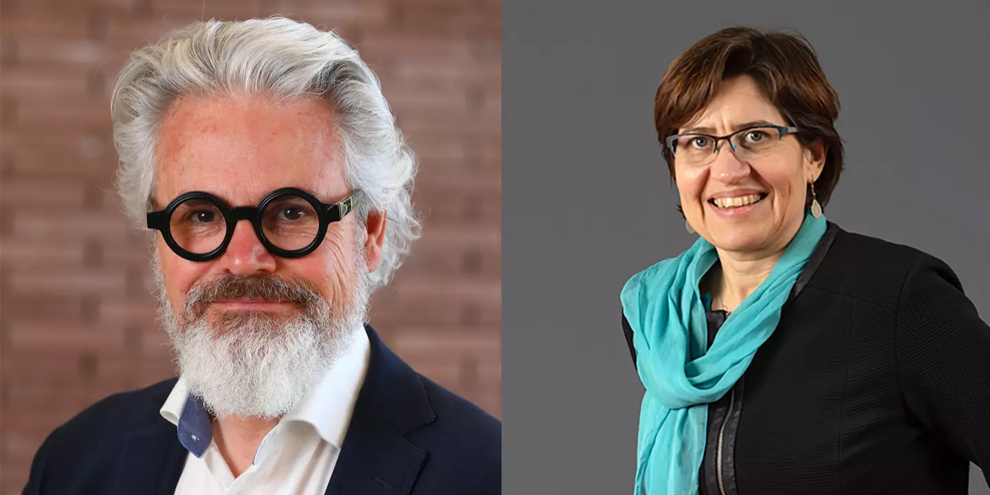Portraits de Patrick du Jardin et de Valérie Masson-Delmotte