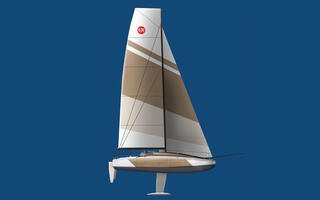 Design du voilier de course 6.50m à base de fibres de lin MerConcept