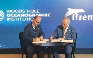 Signature du protocole d'accord entre WHOI et Ifremer