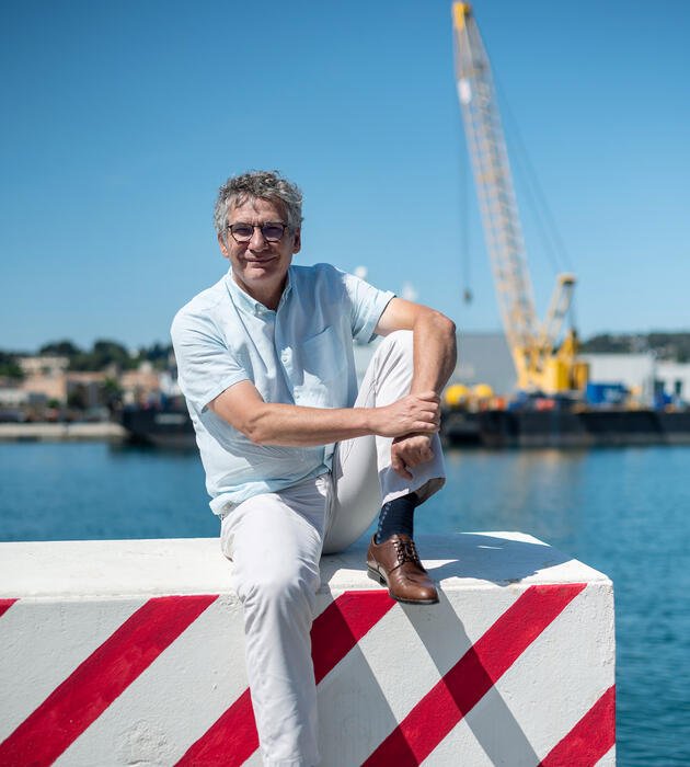 Vincent Rigaud, directeur du centre Méditerranée de l'Ifremer. Centre Ifremer de la Seyne sur Mer, 2022.