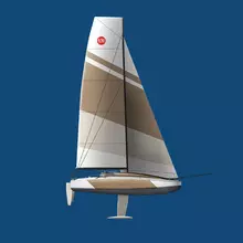 Design du voilier de course 6.50m à base de fibres de lin MerConcept