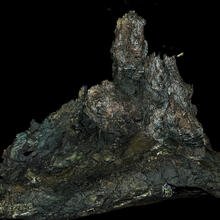 Vue 3D de la cheminée hydrothermale Tour Eiffel en 2020