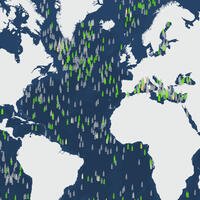 Carte des flotteurs Argo dans le monde