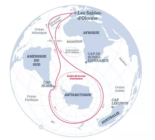 Parcours Vendée Globe 2024